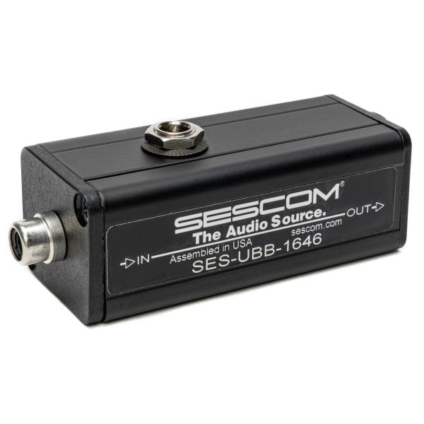 Sescom 1-Channel Balanced XLR to Unbalanced RCA to Audio Converter